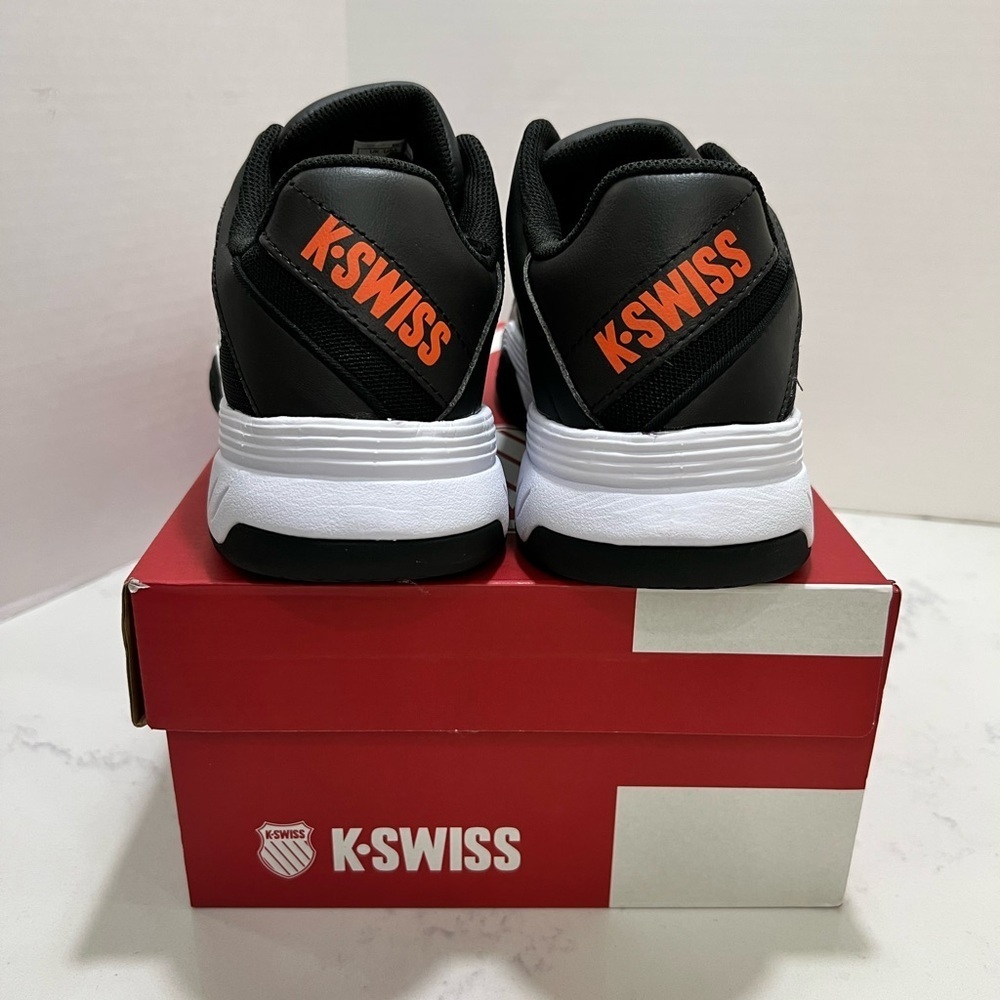 K-Swiss Court Express Black and White Shoes - Picture 6 of 10